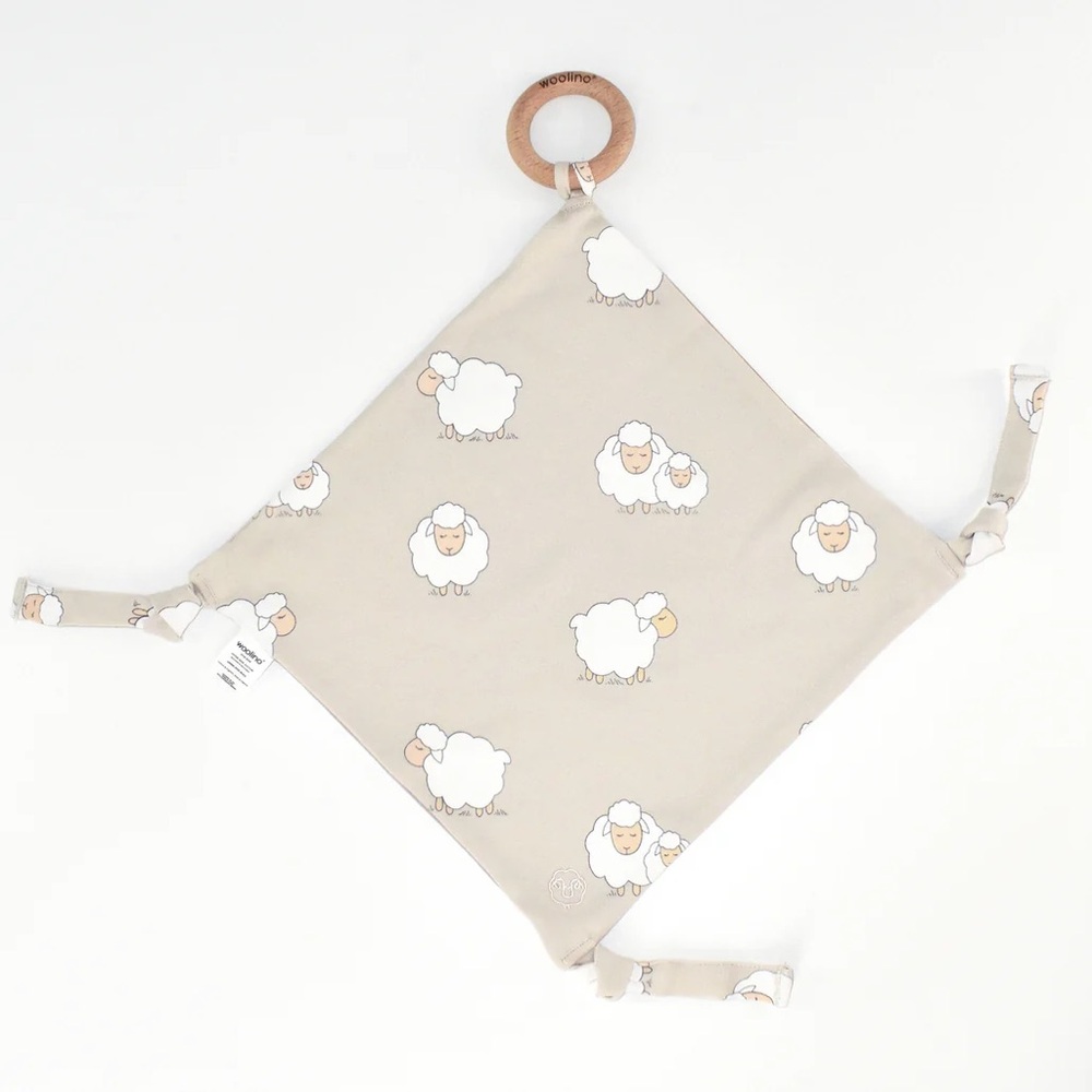 Woolino Sheep Lovey with Removable Teething Ring